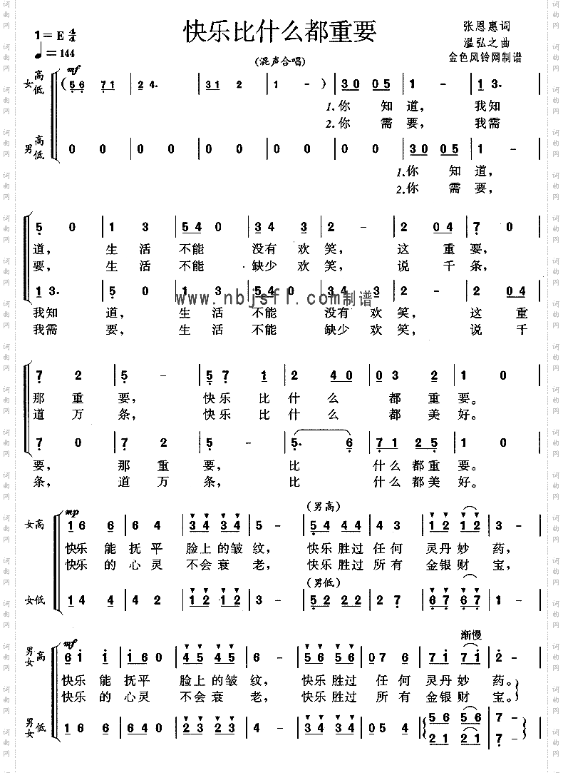 快乐比什么都重要