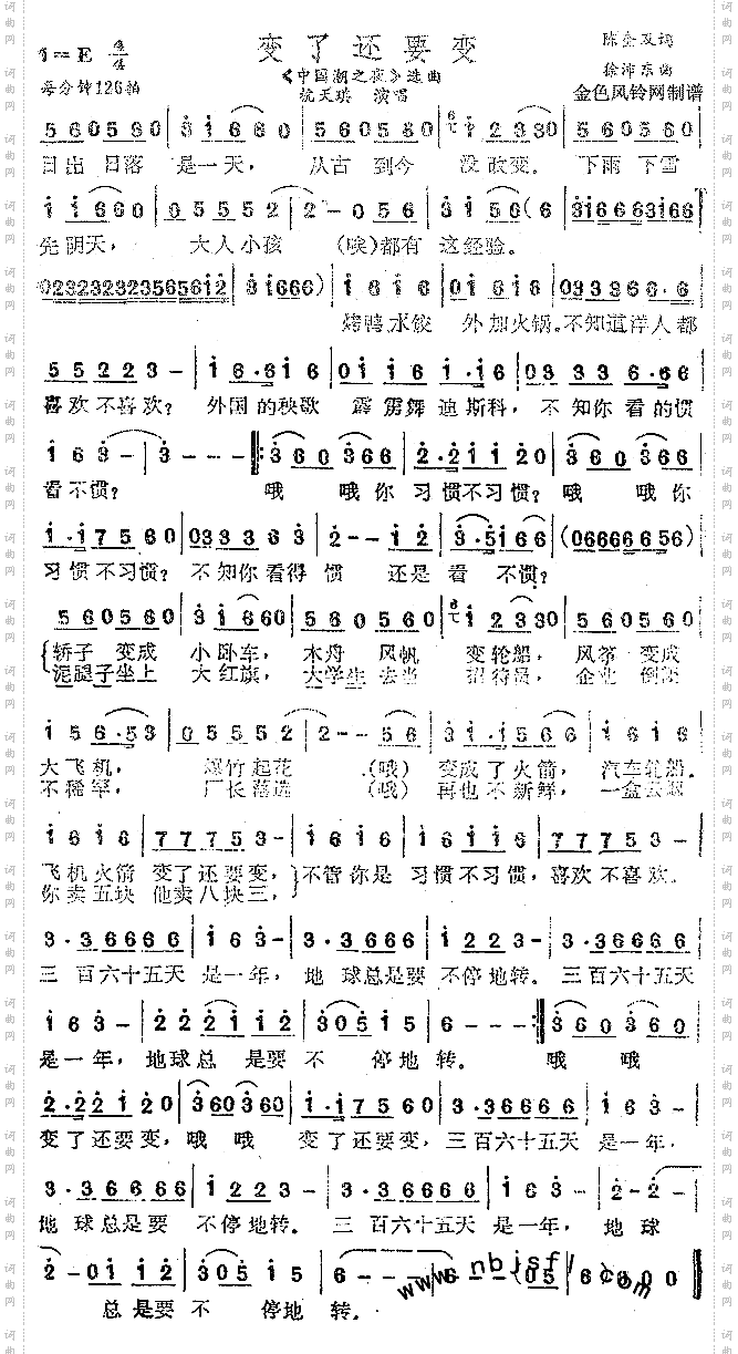 变了还要变《中国潮之夜》选曲