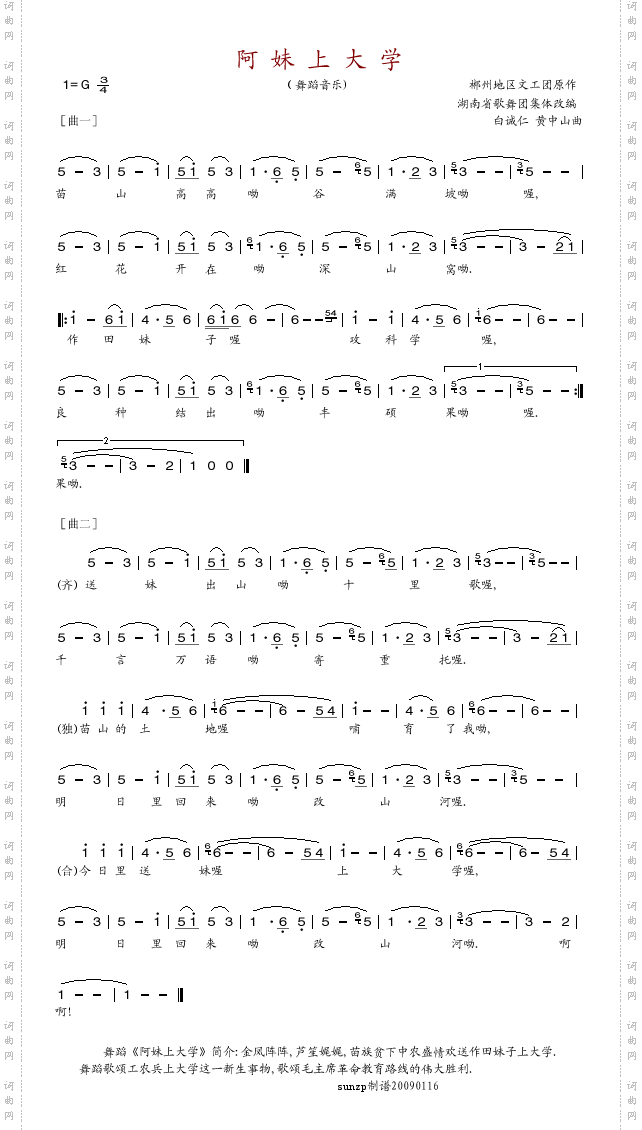 阿妹上大学舞蹈选曲