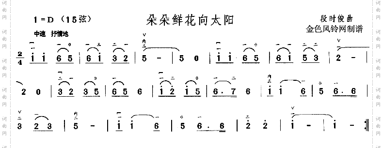 朵朵鲜花向太阳