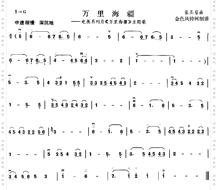 万里海疆同名电视系列片主题歌