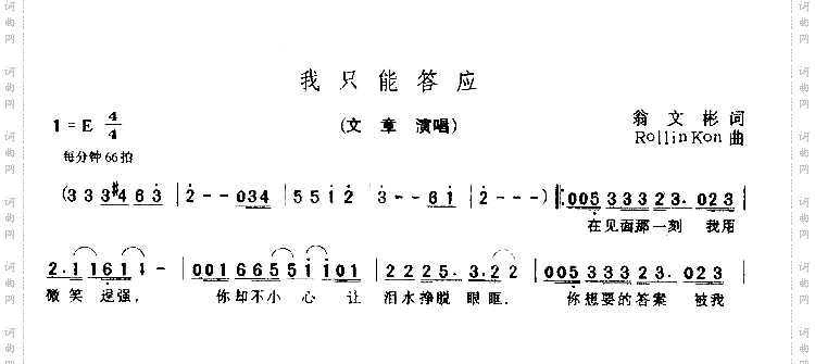 我只能答应