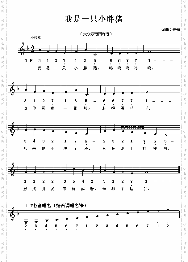 我是一只小胖猪