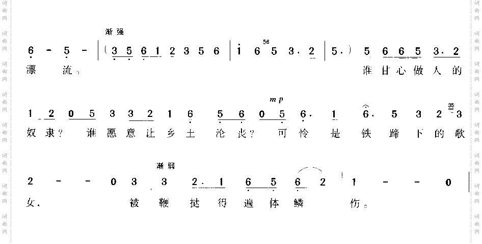 铁蹄下的歌女许幸之词聂耳曲