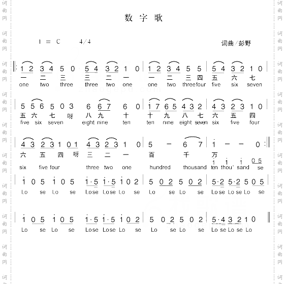 数字歌