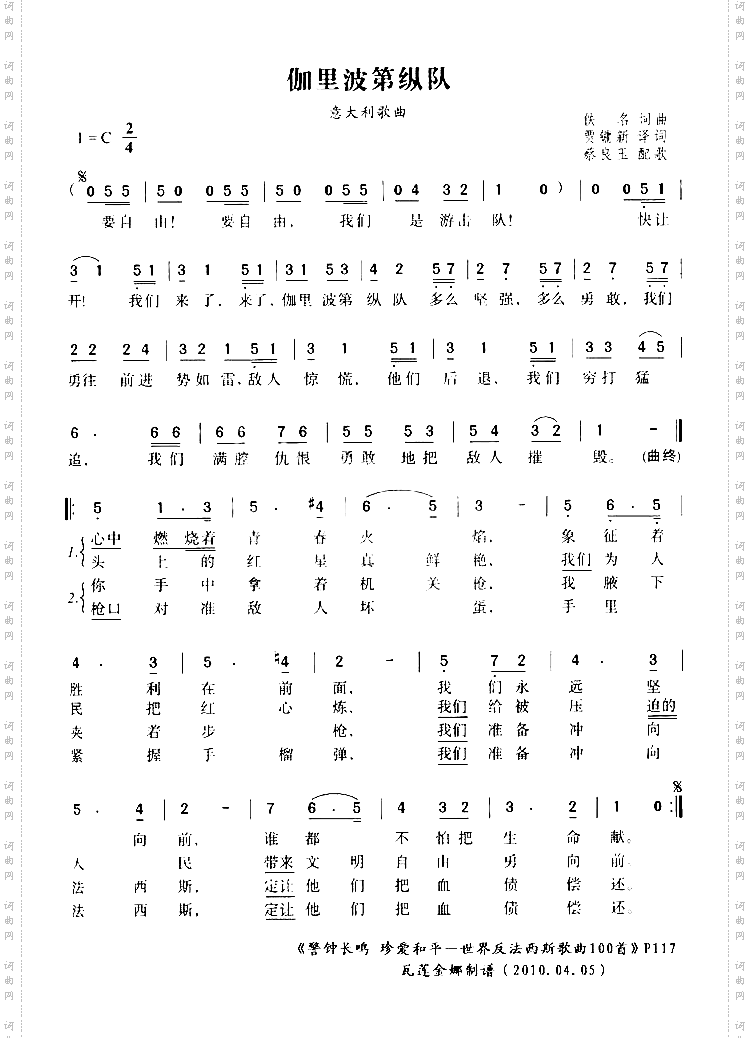 伽里波第纵队