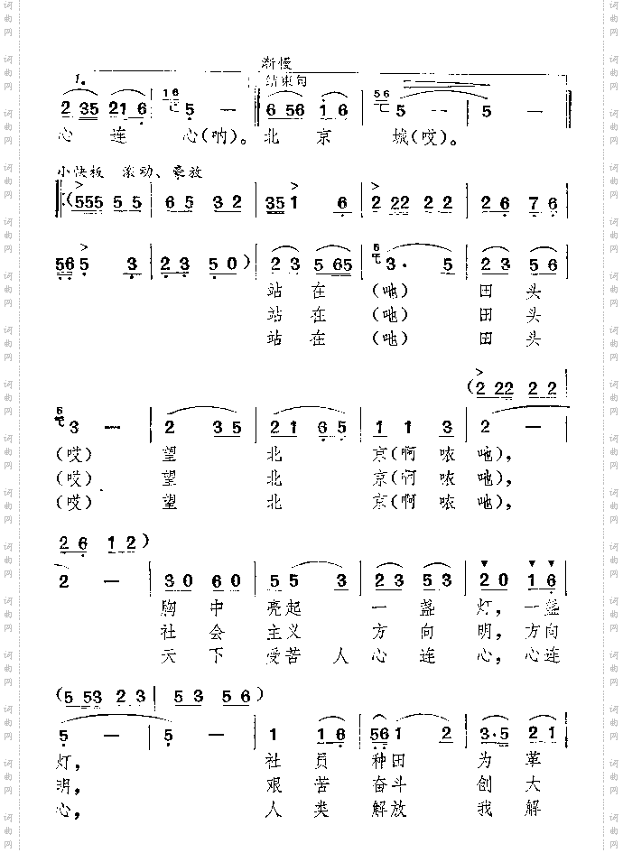 站在田头望北京
