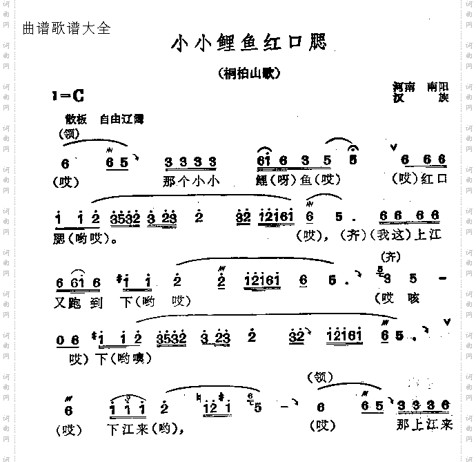 小小鲤鱼红口腮