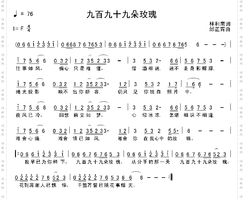 九百九十九朵玫瑰