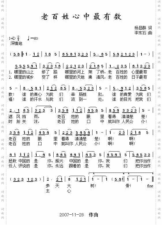老百姓心中最有数