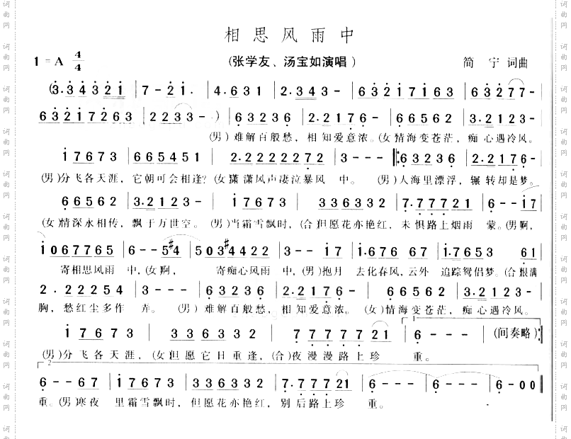 相思风雨中