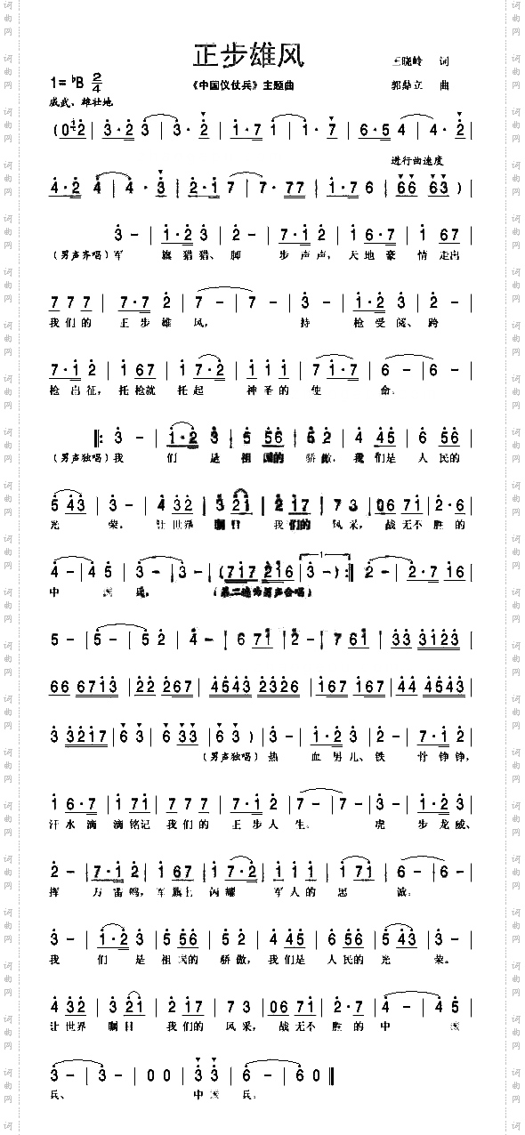 正步雄风《中国仪仗队》主题曲