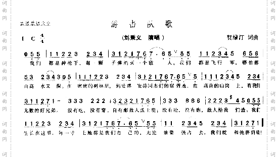 游击队歌---可听