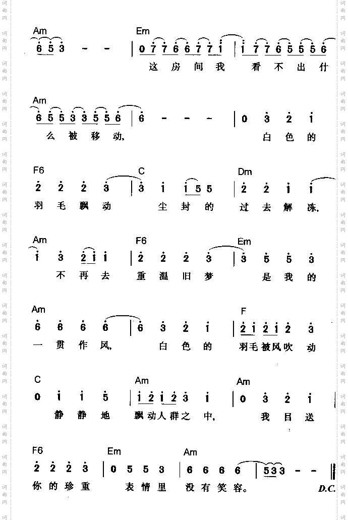 白色羽毛