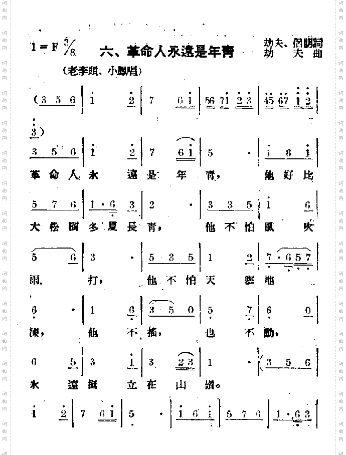 革命人永远是年轻
