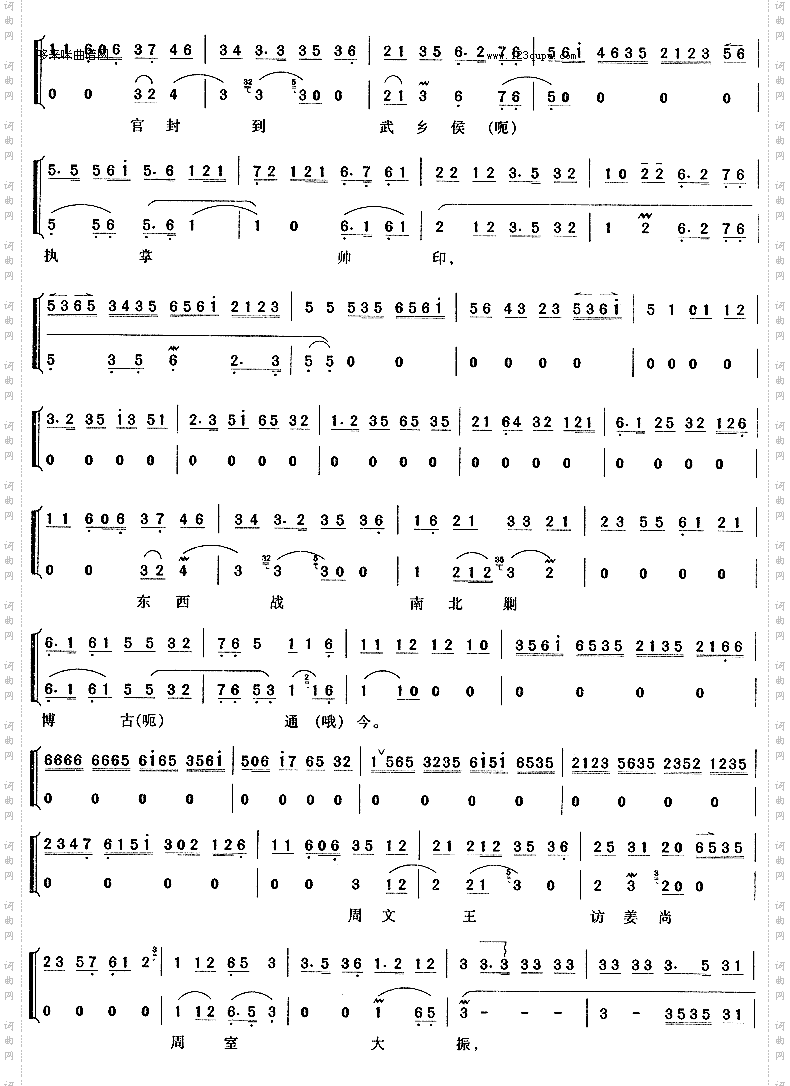 我本是卧龙岗散淡的人《空城计》