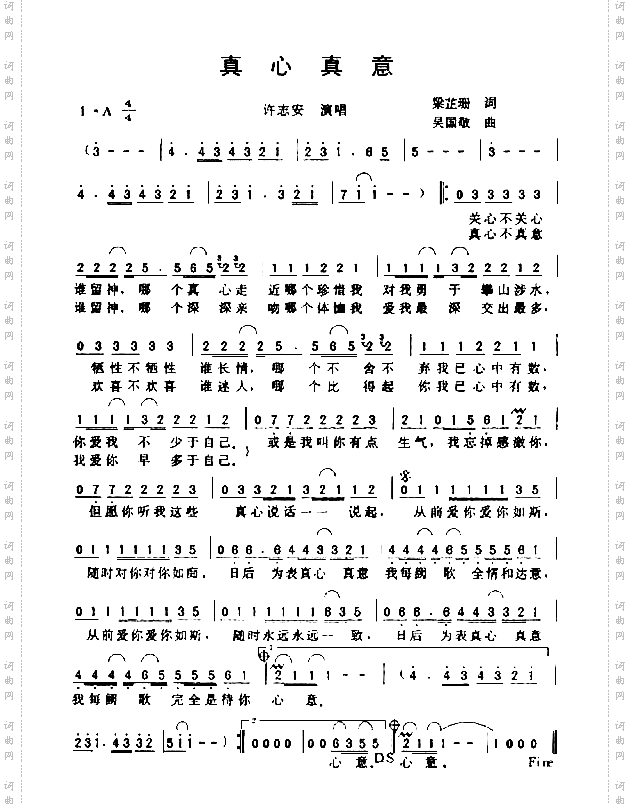真心真意