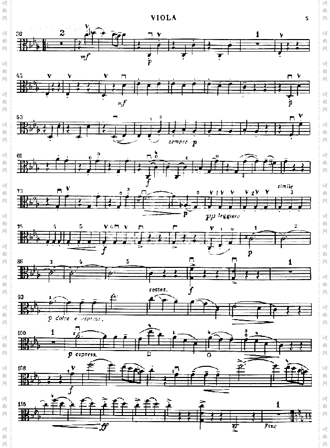 门德尔松《SONATA》中提I.