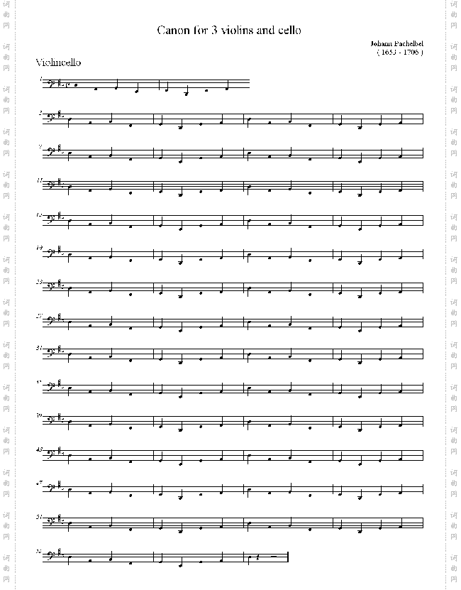 pachelbel`scanonfor3violinsandcello