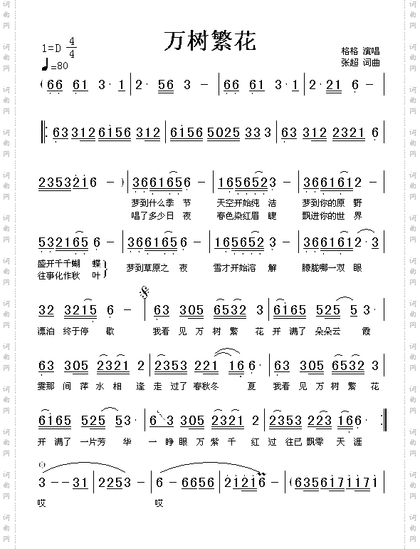 万树繁花