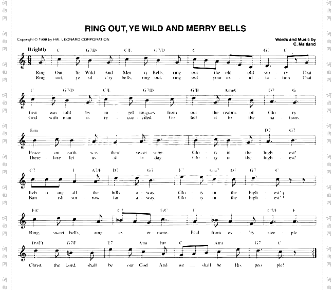 RINGOUT`YEWILDANDMERRYBELLS