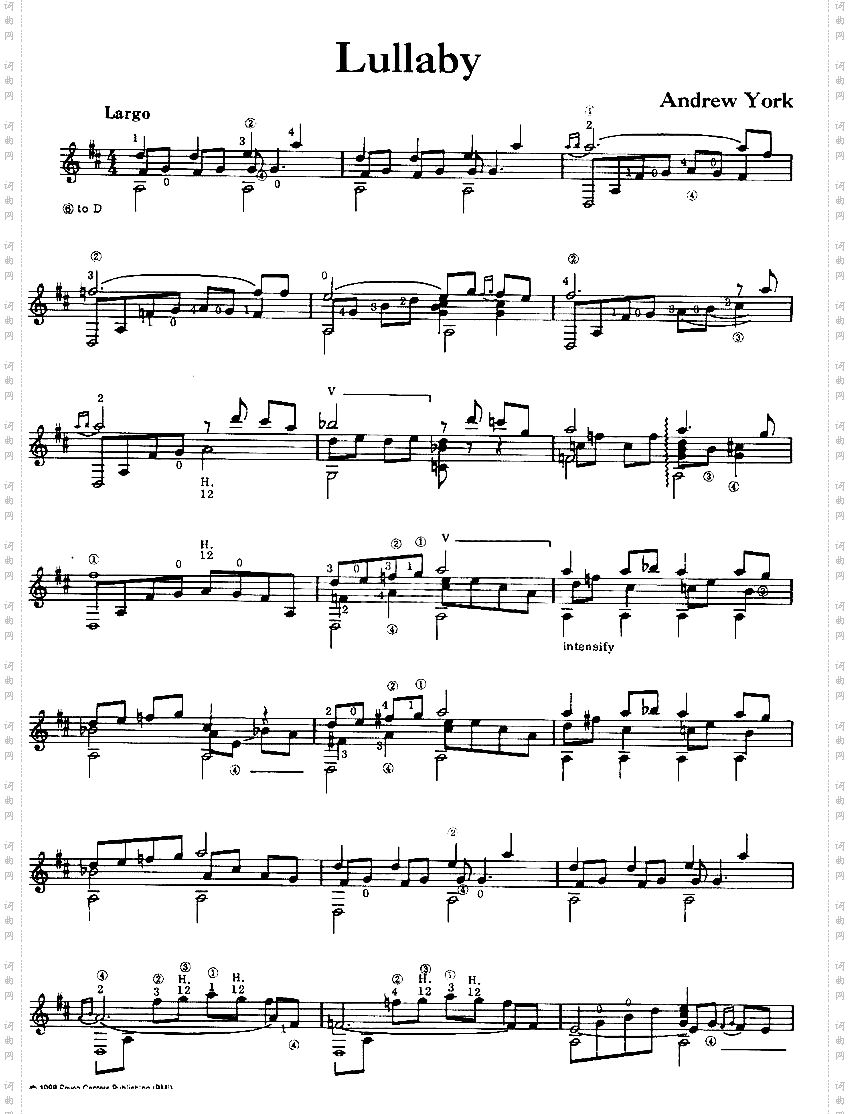 Lullaby 约克《摇篮曲》