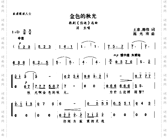 金色的秋光