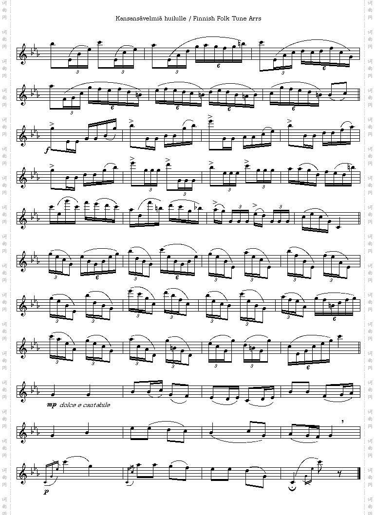 cryingflute笛萧谱