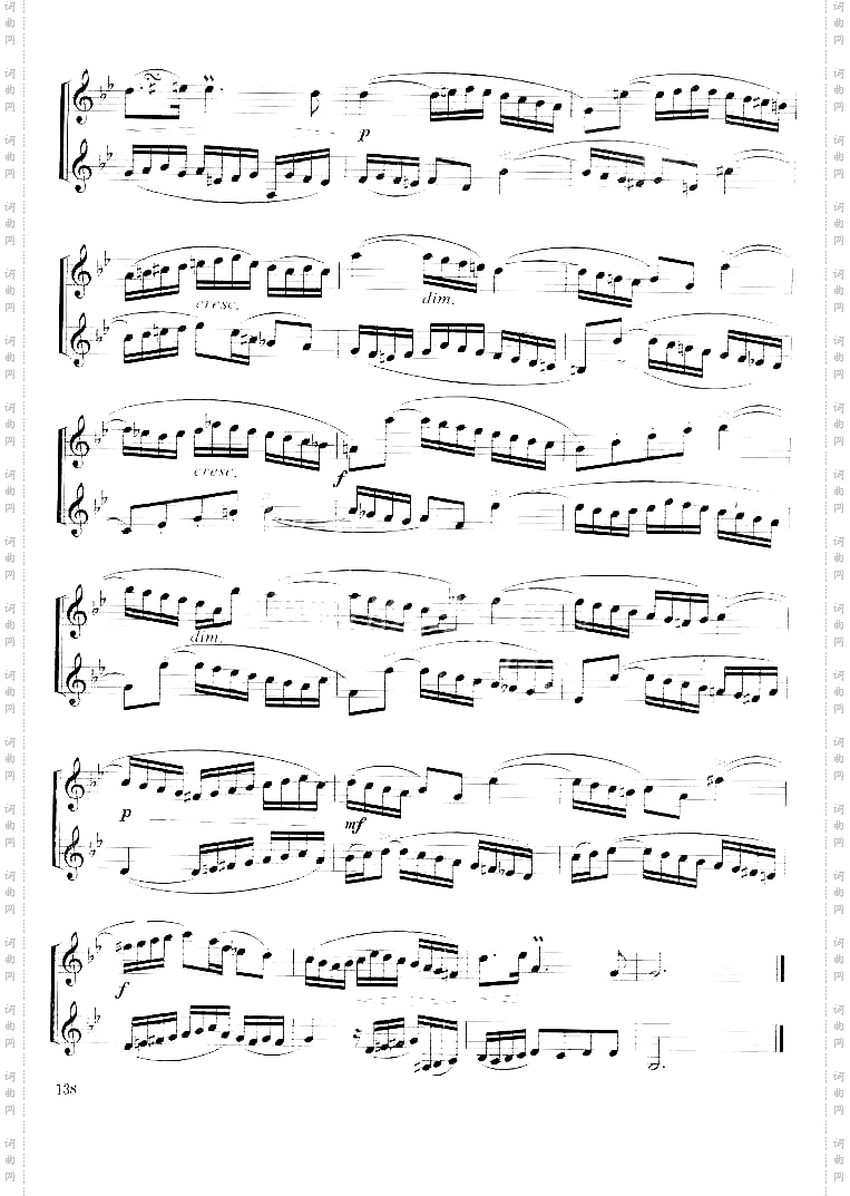 二重奏创意曲[德]Ｊ·Ｓ·巴赫曲