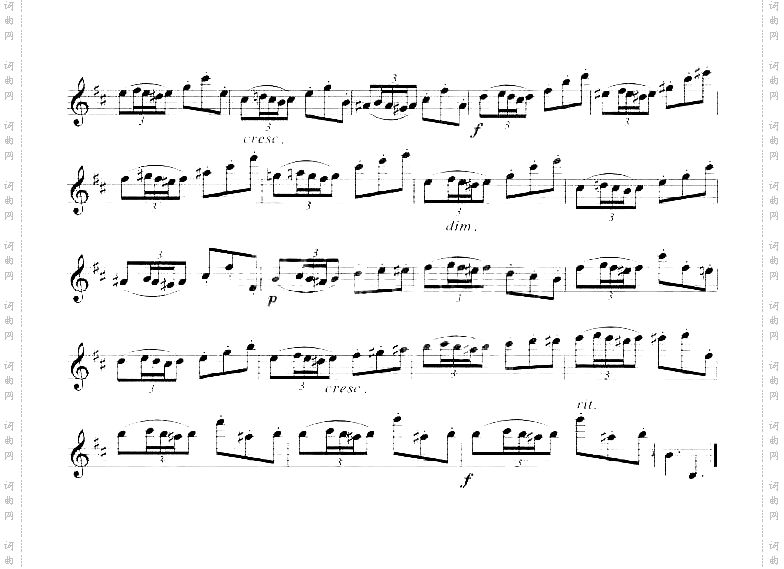 [俄]罗查诺夫单簧管练习曲五