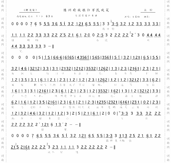 陈州府放粮归万民欢笑