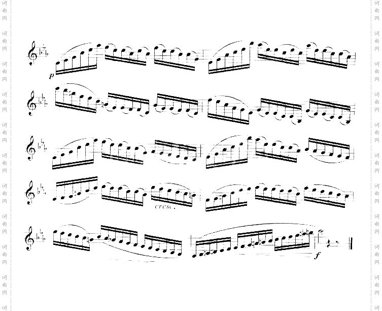 [俄]罗查诺夫单簧管练习曲十四