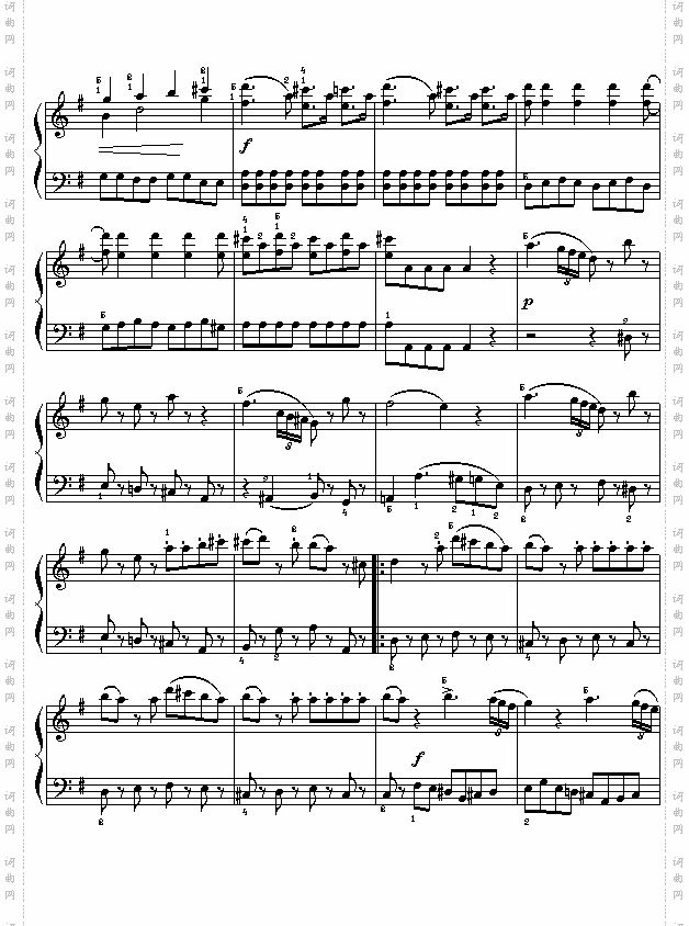 莫扎特:《小夜曲》选自《G大调弦乐小夜曲》第一乐章