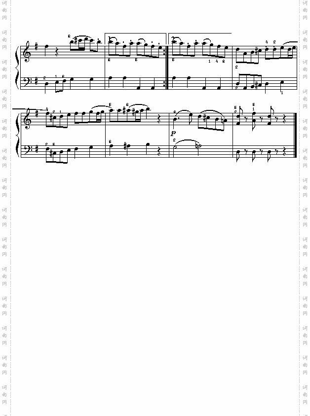 莫扎特:《小夜曲》选自《G大调弦乐小夜曲》第一乐章