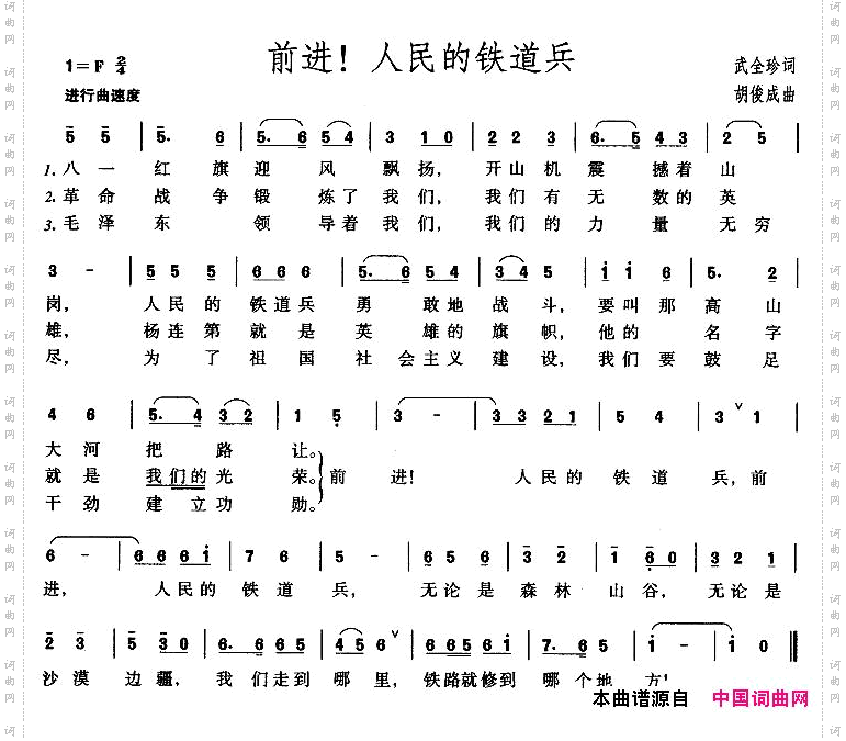 前进！人民的铁道兵