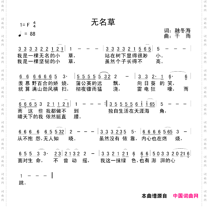 无名草