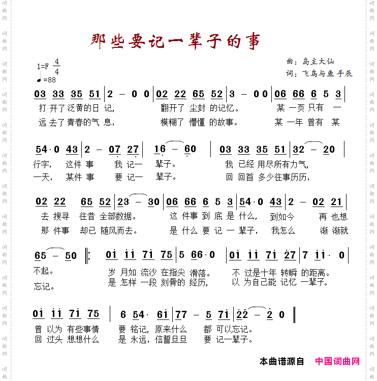 那些要记一辈子的事