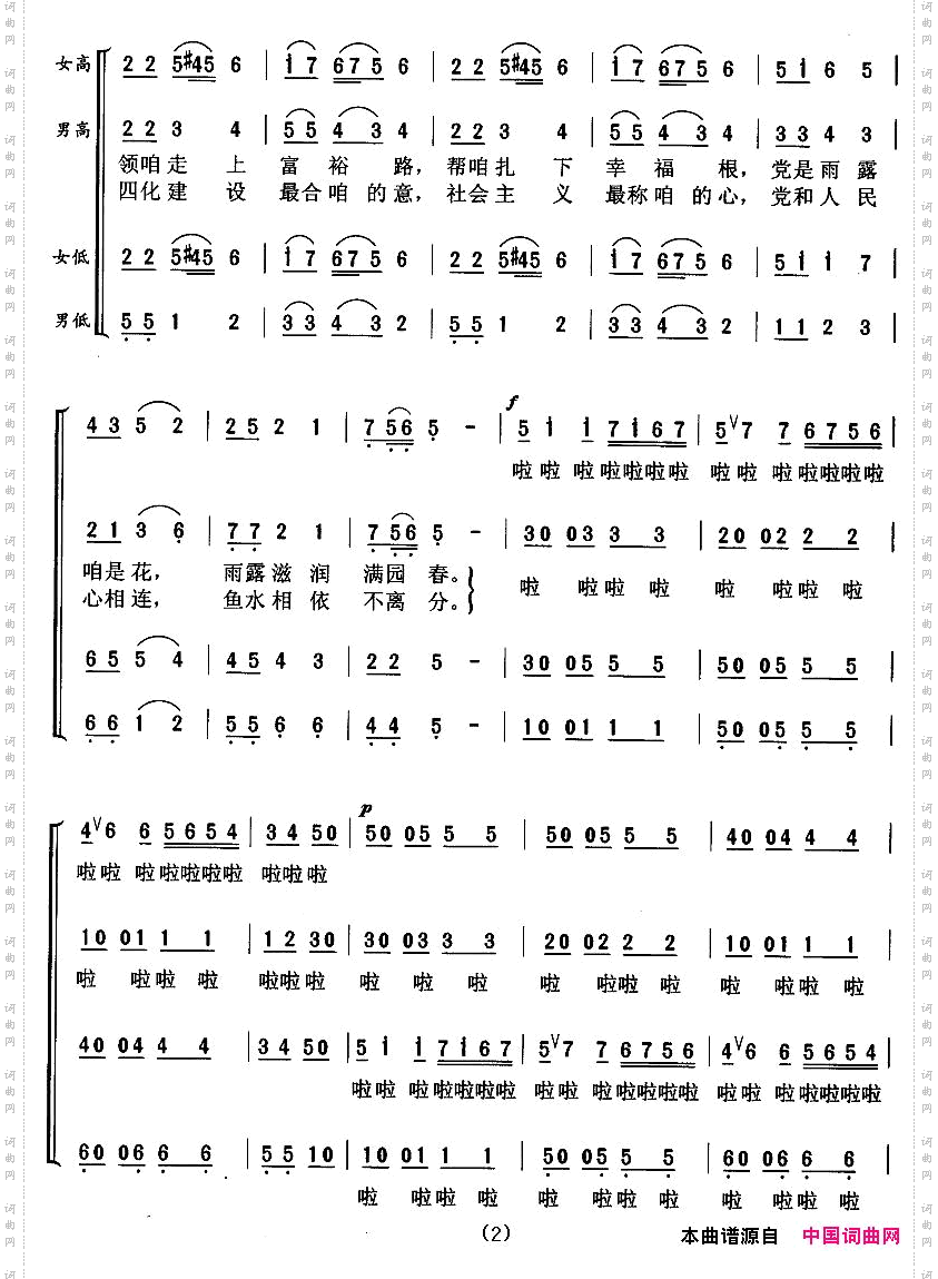 共产党好,共产党亲