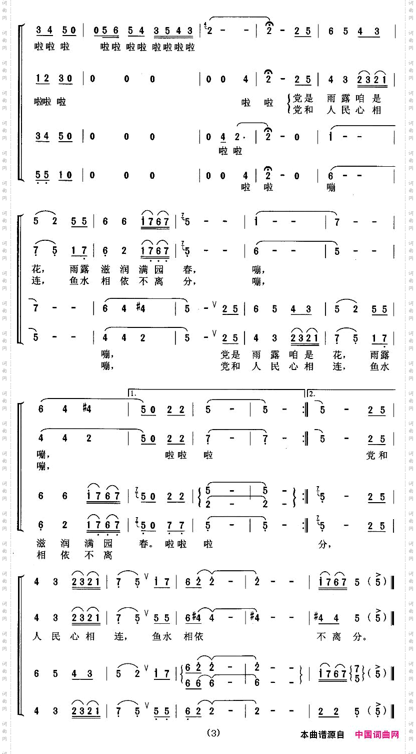 共产党好,共产党亲