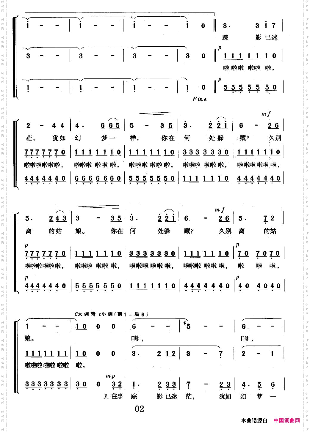 在银色的月光下