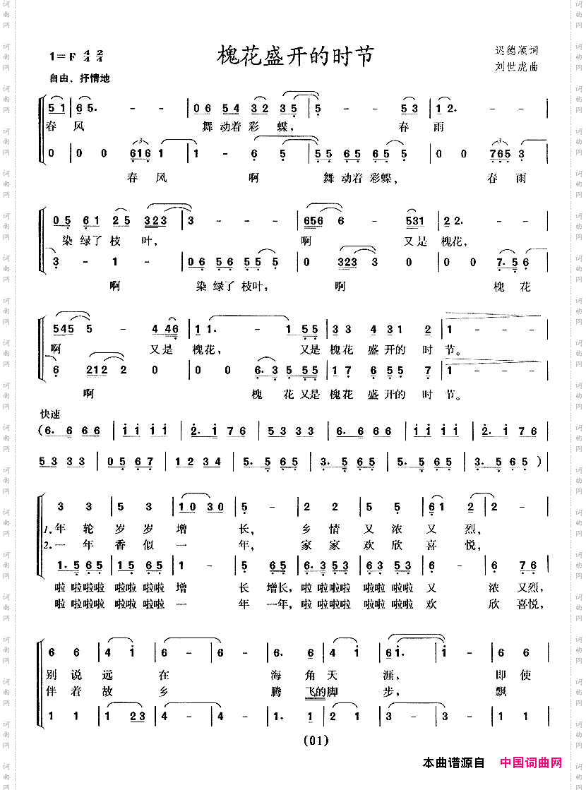 槐花盛开的时节