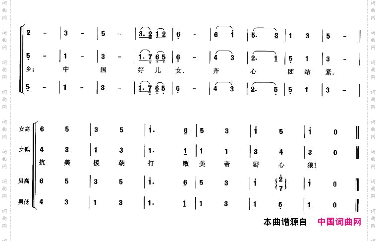 中国人民志愿军战歌