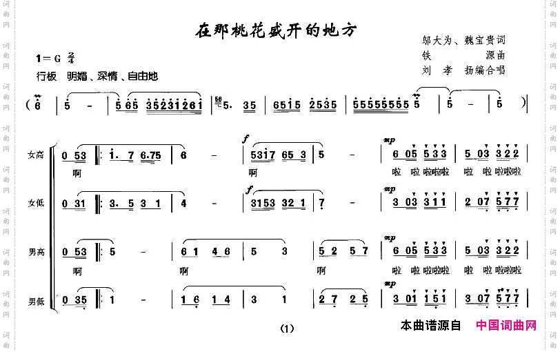 在那桃花盛开的地方