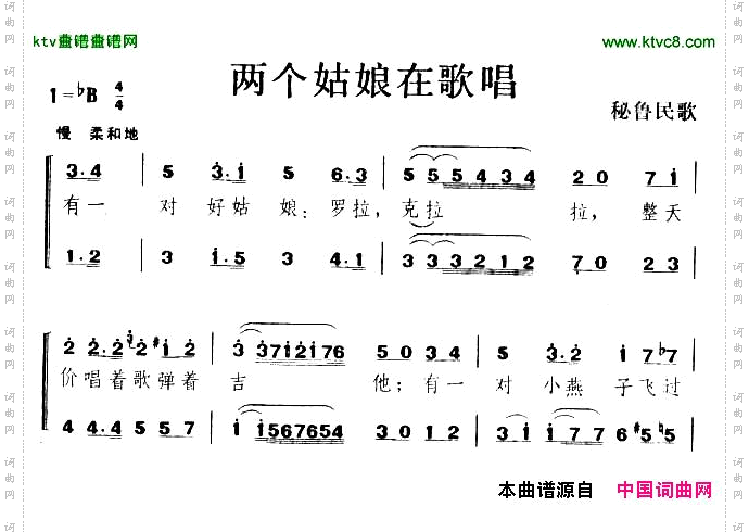 两个姑娘在唱歌[秘鲁]