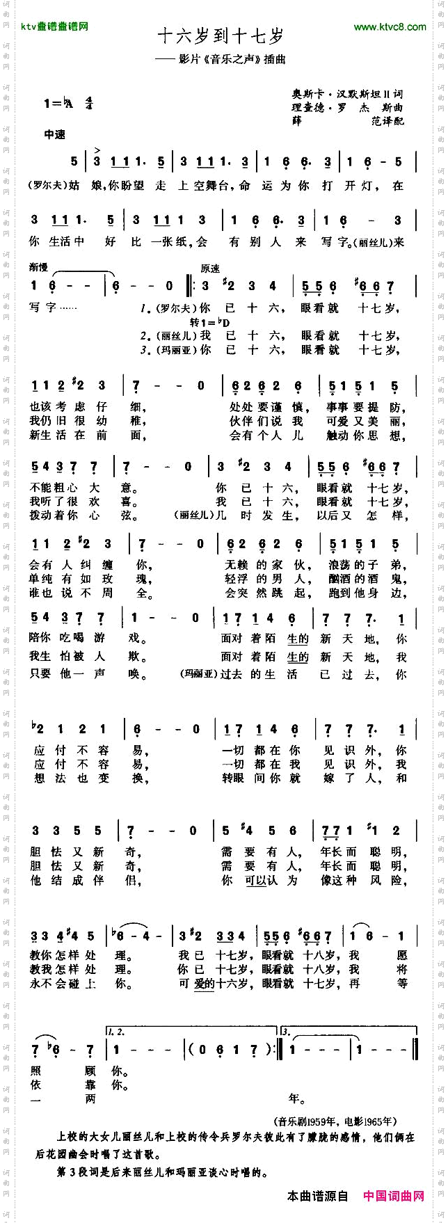 十六岁到十七岁[美]