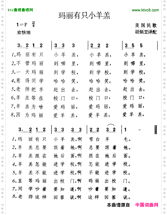 玛丽有只小羊羔[美]