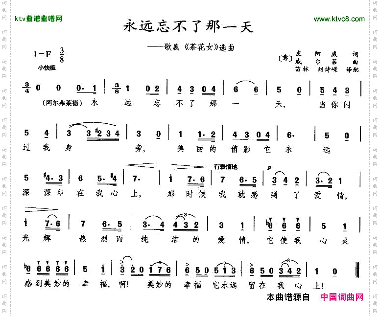 永远忘不了那一天_歌剧《茶花女》选曲【意】