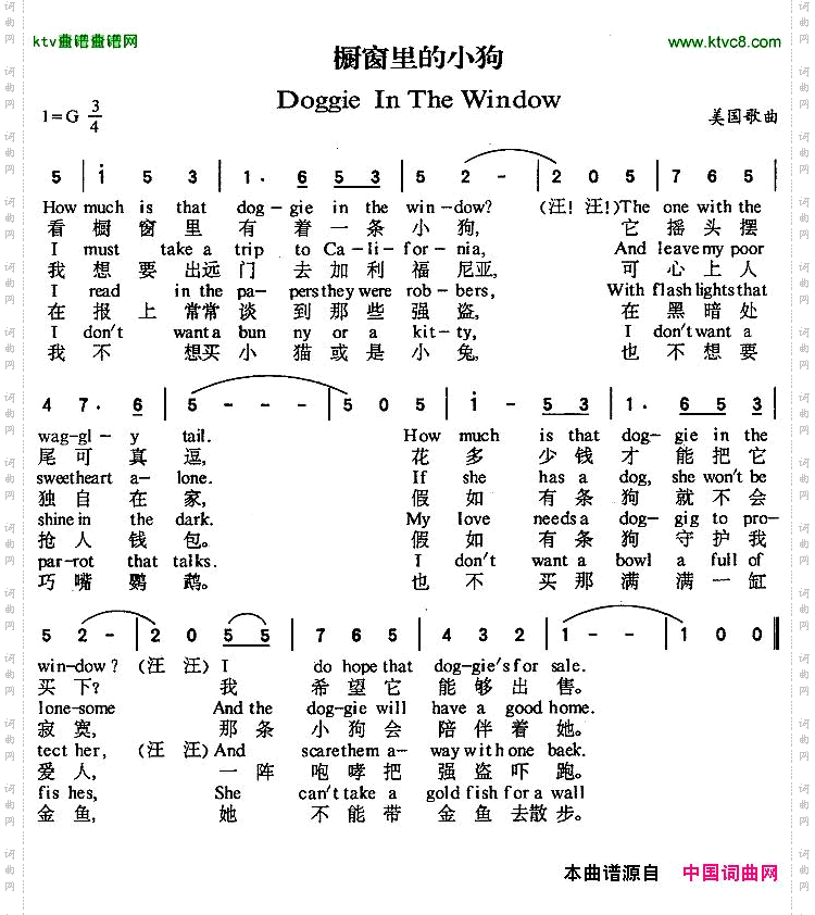 DoggieInTheWindow橱窗里的小狗[美]