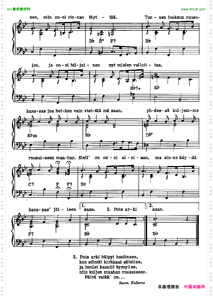 Finlandfolksong芬兰民歌版本二