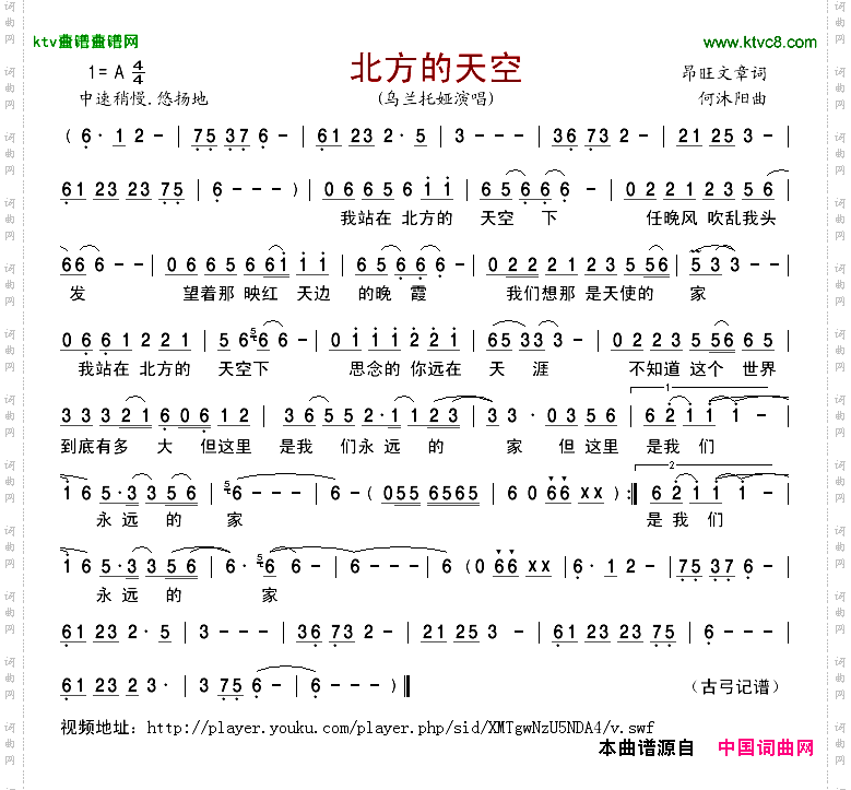 北方的天空